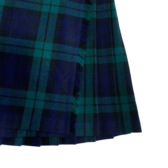 Vintage Laird Portch Scotland Kilt Tartan Plaid Wool Skirt - Picture 6 of 13